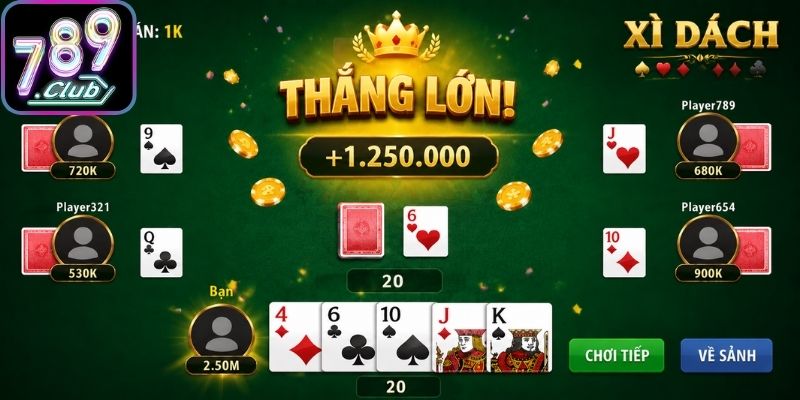 Theo dõi nhịp để đoán định thế trận xì dách 789Club