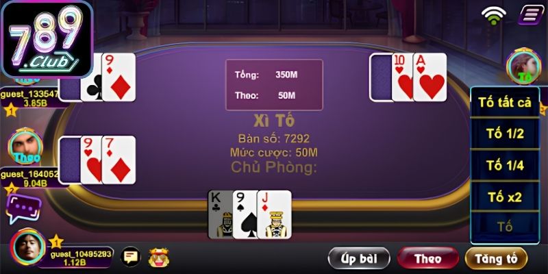 Cách tính điểm liên kết bài khi chơi xì tố 789Club